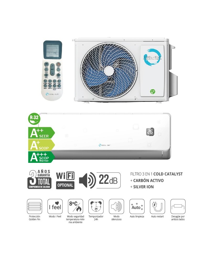 COOL OUT AR CONDICIONADO 9.000BTU A++/A+